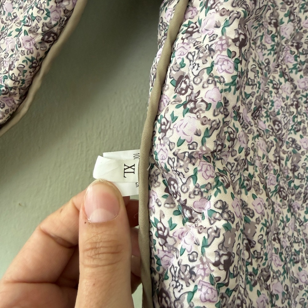 Quilted Floral Patchwork Reversible Jacket/Vest -… - image 3